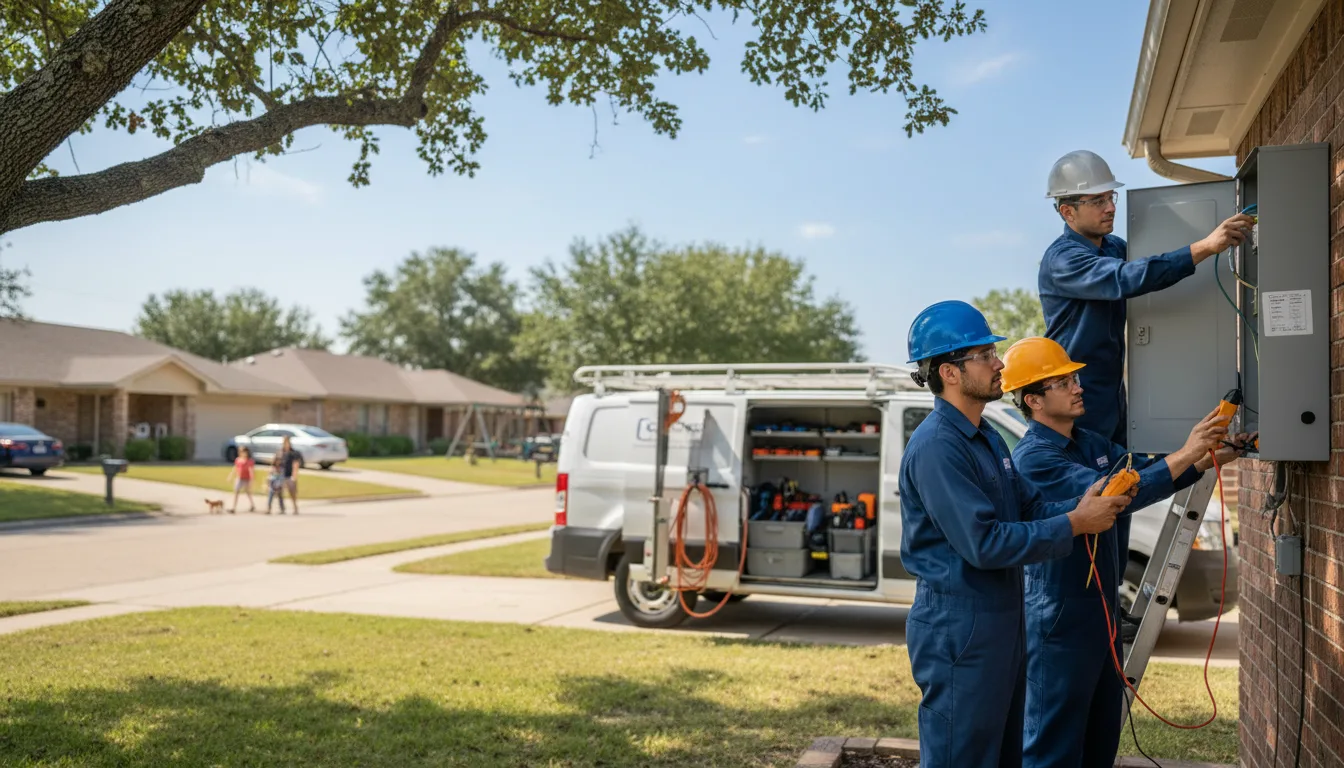 Certified electrician providing emergency electrical services in Wallingford, IA